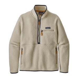 Patagonia marsupial retro pile Cream Fleece Pullover in size Small